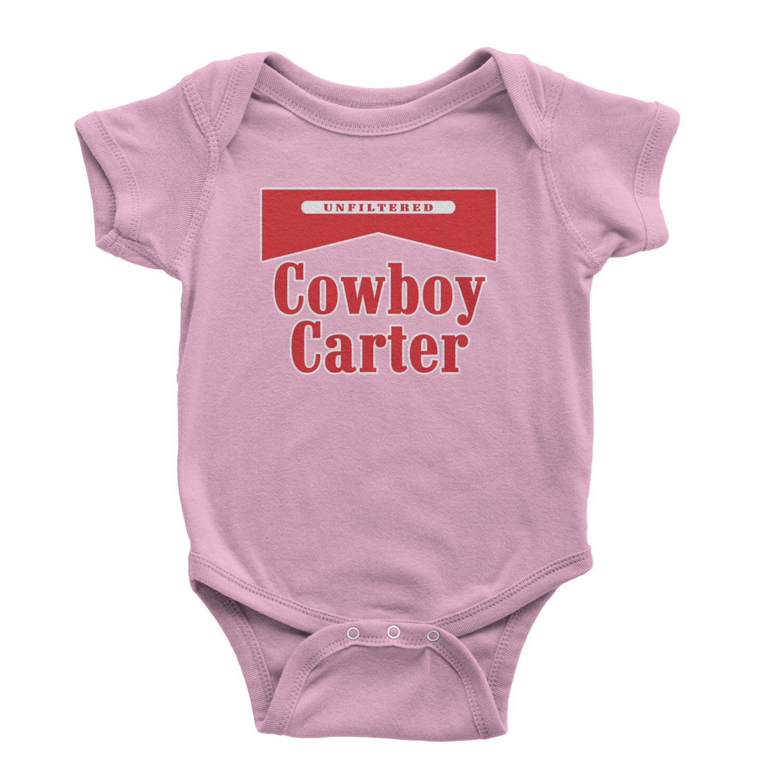 Cowboy Karter Country Act Two Infant One-Piece Romper Bodysuit Or Toddler T-shirt Light Pink
