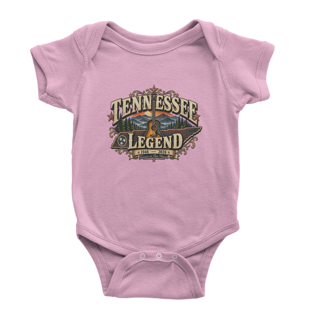 Tennessee Legend Country Music Dolly Infant One-Piece Romper Bodysuit Or Toddler T-shirt Light Pink