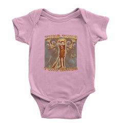 Tung Tung Tung Sahur Enforcer Infant One-Piece Romper Bodysuit Or Toddler T-shirt Light Pink