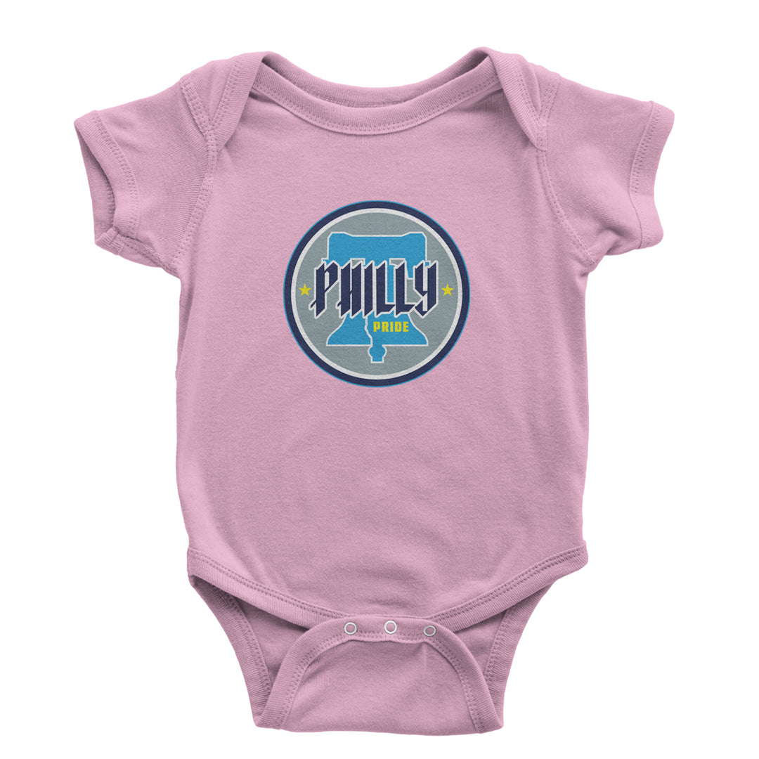 Philly Pride Liberty Bell Infant One-Piece Romper Bodysuit Or Toddler T-shirt Light Pink