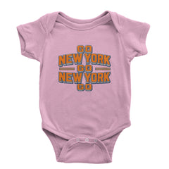 Go New York Go Basketball Infant One-Piece Romper Bodysuit Or Toddler T-shirt Light Pink