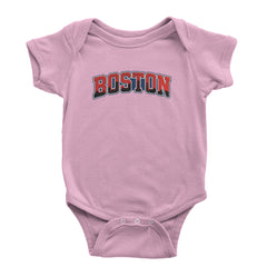 Boston City Pride Skyline Infant One-Piece Romper Bodysuit Or Toddler T-shirt Light Pink