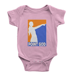 Point God Cunningham Basketball Pointing Meme  Infant One-Piece Romper Bodysuit Or Toddler T-shirt Light Pink