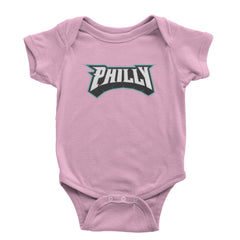 Philly Bold Block Throwback Infant One-Piece Romper Bodysuit Or Toddler T-shirt Light Pink