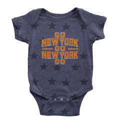 Go New York Go Basketball Infant One-Piece Romper Bodysuit Or Toddler T-shirt Navy Blue STAR