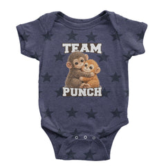 Team Punch Panchi-kun Monkey Infant One-Piece Romper Bodysuit Or Toddler T-shirt Navy Blue STAR