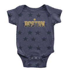 Boston City Pride Irish Infant One-Piece Romper Bodysuit Or Toddler T-shirt Navy Blue STAR