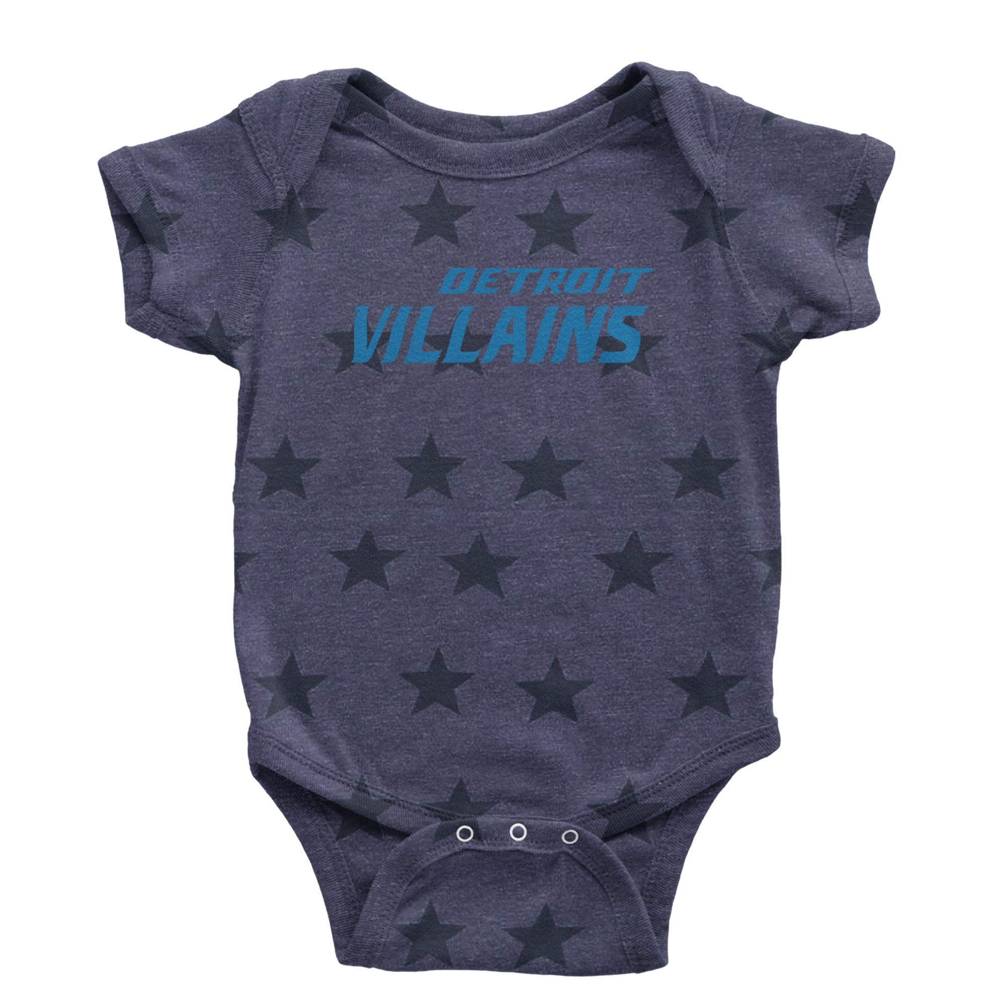 Detroit Villains Grit Football Infant One-Piece Romper Bodysuit Or Toddler T-shirt Navy Blue STAR