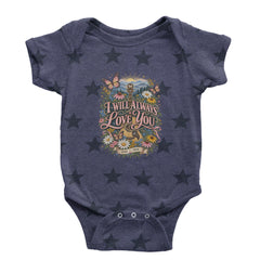 I Will Always Love You Dolly Infant One-Piece Romper Bodysuit Or Toddler T-shirt Navy Blue STAR