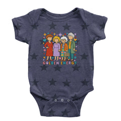 Golden Forever Golden Girls Infant One-Piece Romper Bodysuit Or Toddler T-shirt Navy Blue STAR