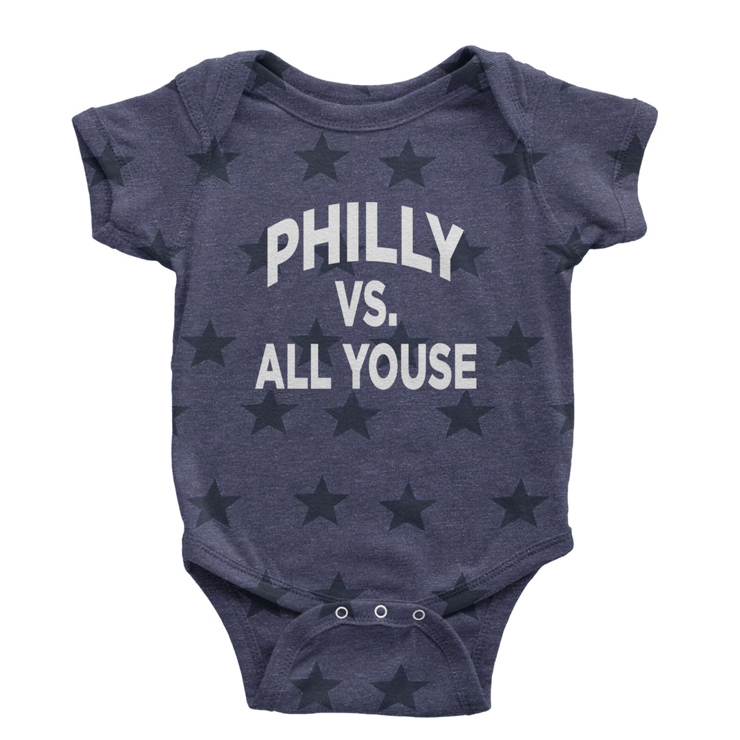Philly Vs. All Youse Philly Thing Infant One-Piece Romper Bodysuit Or Toddler T-shirt Navy Blue STAR