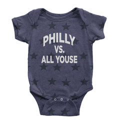 Philly Vs. All Youse Philly Thing Infant One-Piece Romper Bodysuit Or Toddler T-shirt Navy Blue STAR