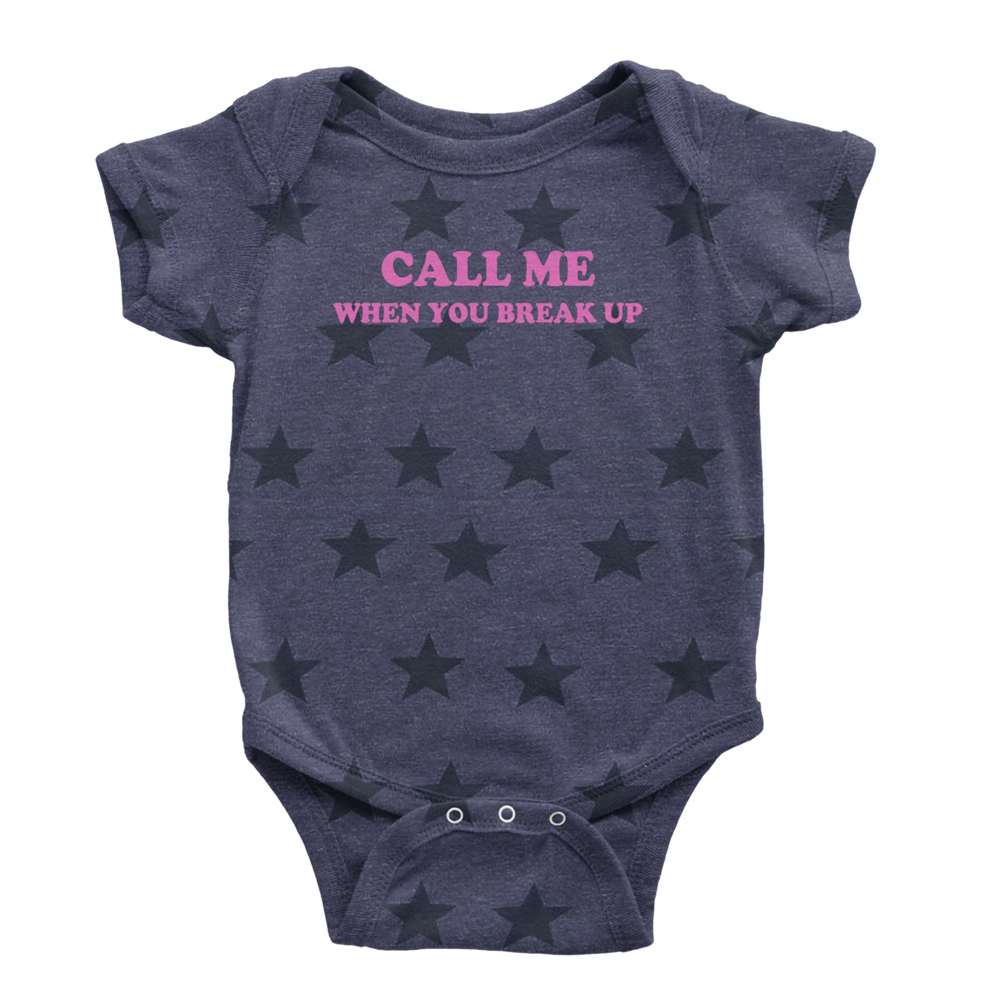 Call ME When You Break Up Infant One-Piece Romper Bodysuit Or Toddler T-shirt Navy Blue STAR