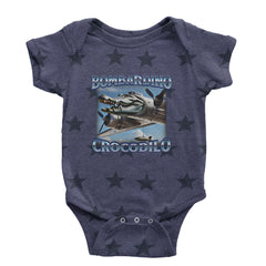 Bombardino Crocodilo Brainrot Infant One-Piece Romper Bodysuit Or Toddler T-shirt Navy Blue STAR