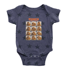 Punch Play Hard Love Harder Infant One-Piece Romper Bodysuit Or Toddler T-shirt Navy Blue STAR