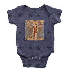 Tung Tung Tung Sahur Enforcer Infant One-Piece Romper Bodysuit Or Toddler T-shirt Navy Blue STAR