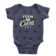 Team Ciara Scamanda Broken Heart Infant One-Piece Romper Bodysuit Or Toddler T-shirt Navy Blue STAR