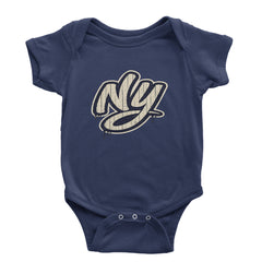 NYC New York City Grunge Street Infant One-Piece Romper Bodysuit Or Toddler T-shirt Navy Blue