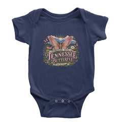 Forever Our Tennessee Butterfly Dolly Infant One-Piece Romper Bodysuit Or Toddler T-shirt Navy Blue