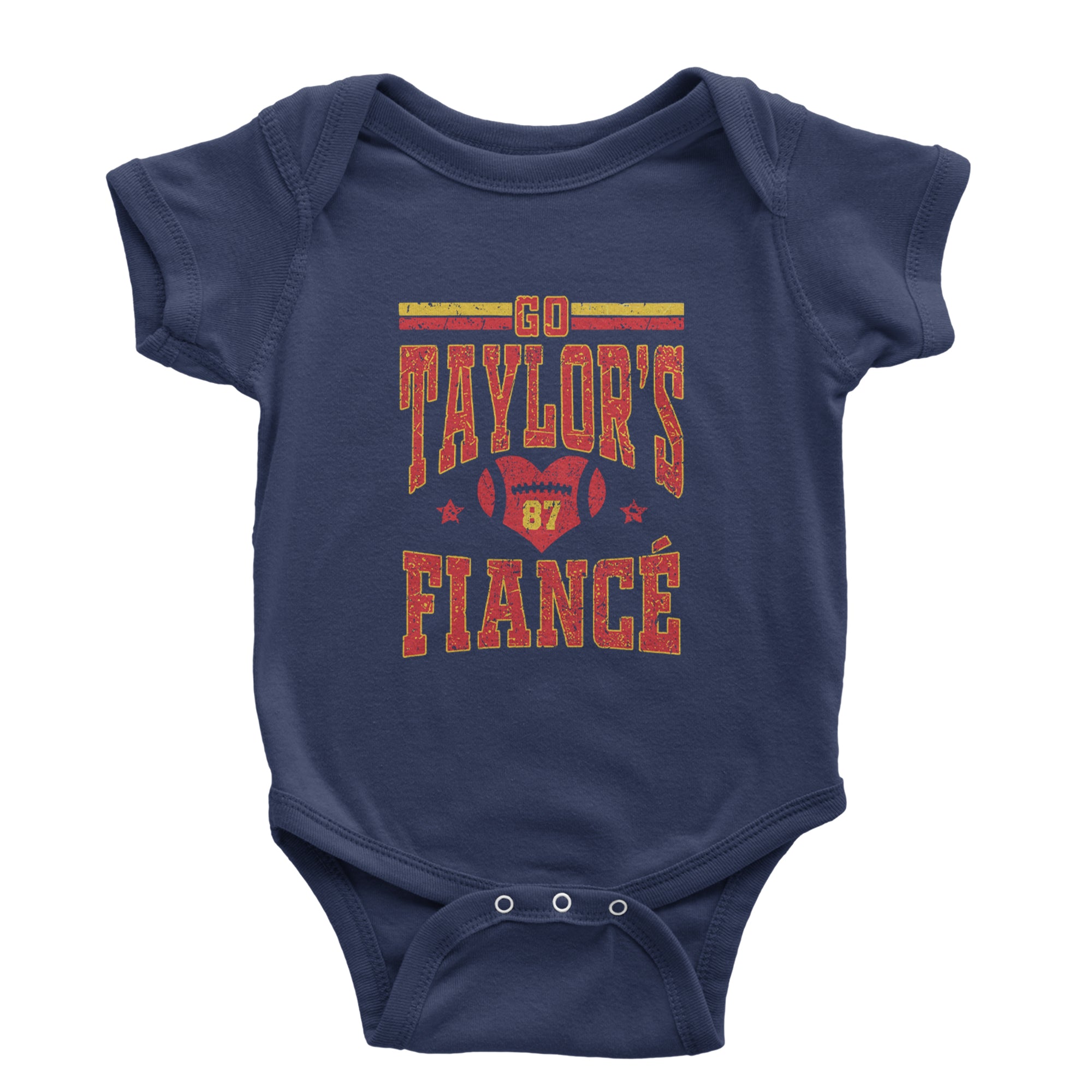 Go Taylor's Fiancé Engagement Game Day Infant One-Piece Romper Bodysuit Or Toddler T-shirt Navy Blue