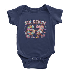 67 Candy Swirl Meme Infant One-Piece Romper Bodysuit Or Toddler T-shirt Navy Blue