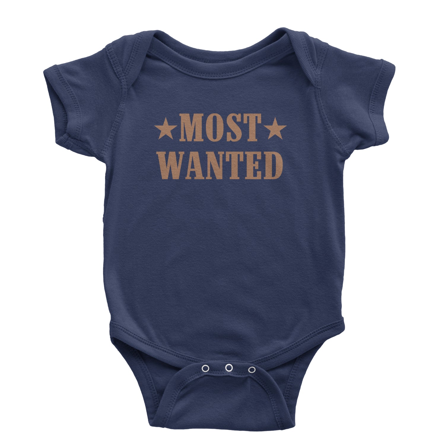 Most Wanted Cowboy Infant One-Piece Romper Bodysuit Or Toddler T-shirt Navy Blue