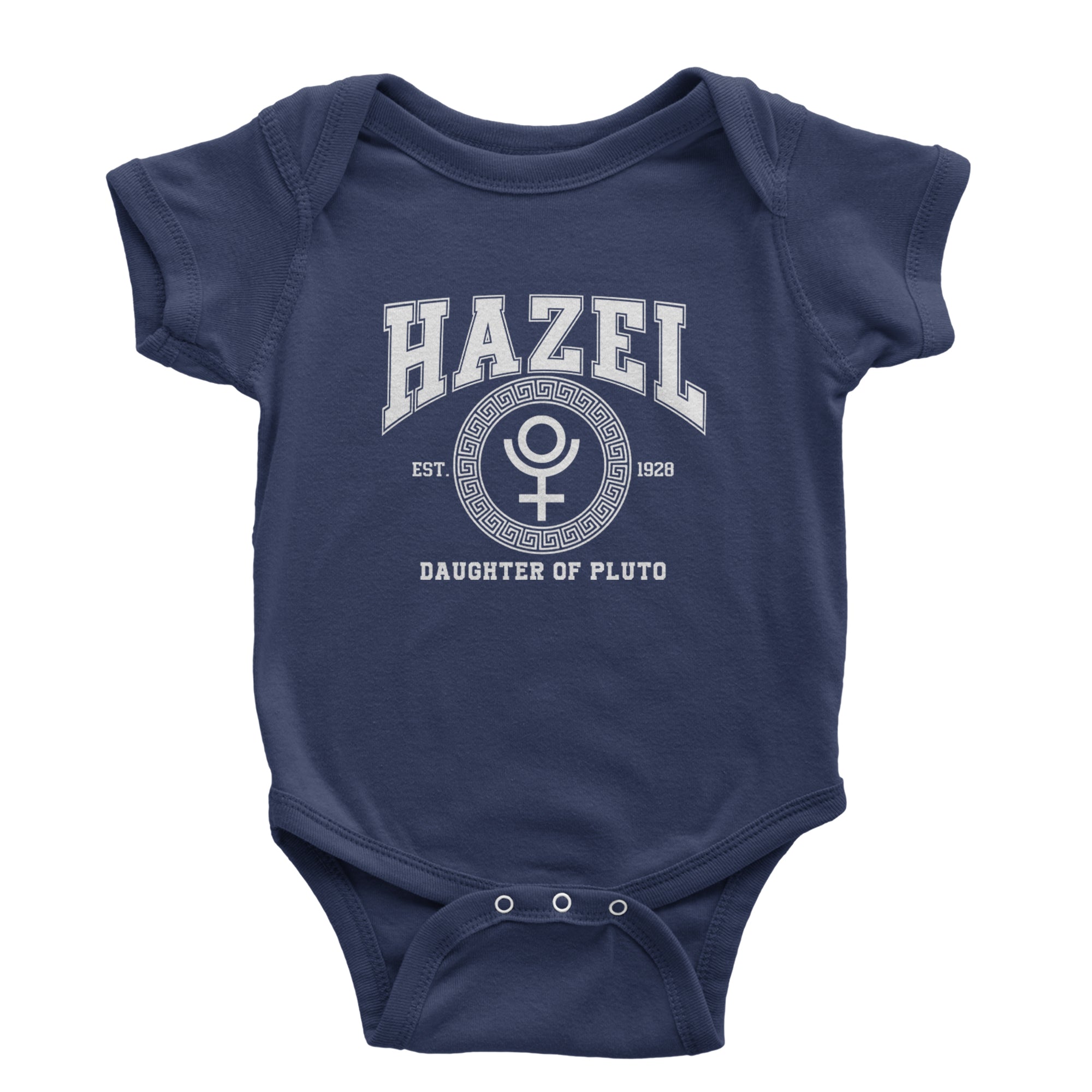 Hazel Daughter of Pluto Roman Gold Infant One-Piece Romper Bodysuit Or Toddler T-shirt Navy Blue