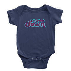 Hit That Jawn Philly Baseball graphic on Onesie and Toddler T-Shirt in Navy Blue