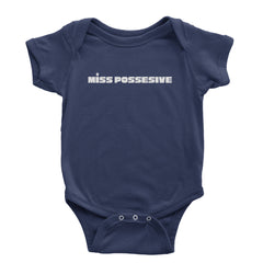 Miss Possessive Music Infant One-Piece Romper Bodysuit Or Toddler T-shirt Navy Blue