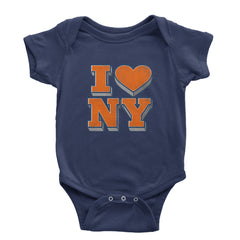 New York City Pride Heart Infant One-Piece Romper Bodysuit Or Toddler T-shirt Navy Blue