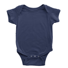 Basics - Pure &amp; Simple Blank Apparel Infant One-Piece Romper Bodysuit Or Toddler T-shirt Navy Blue