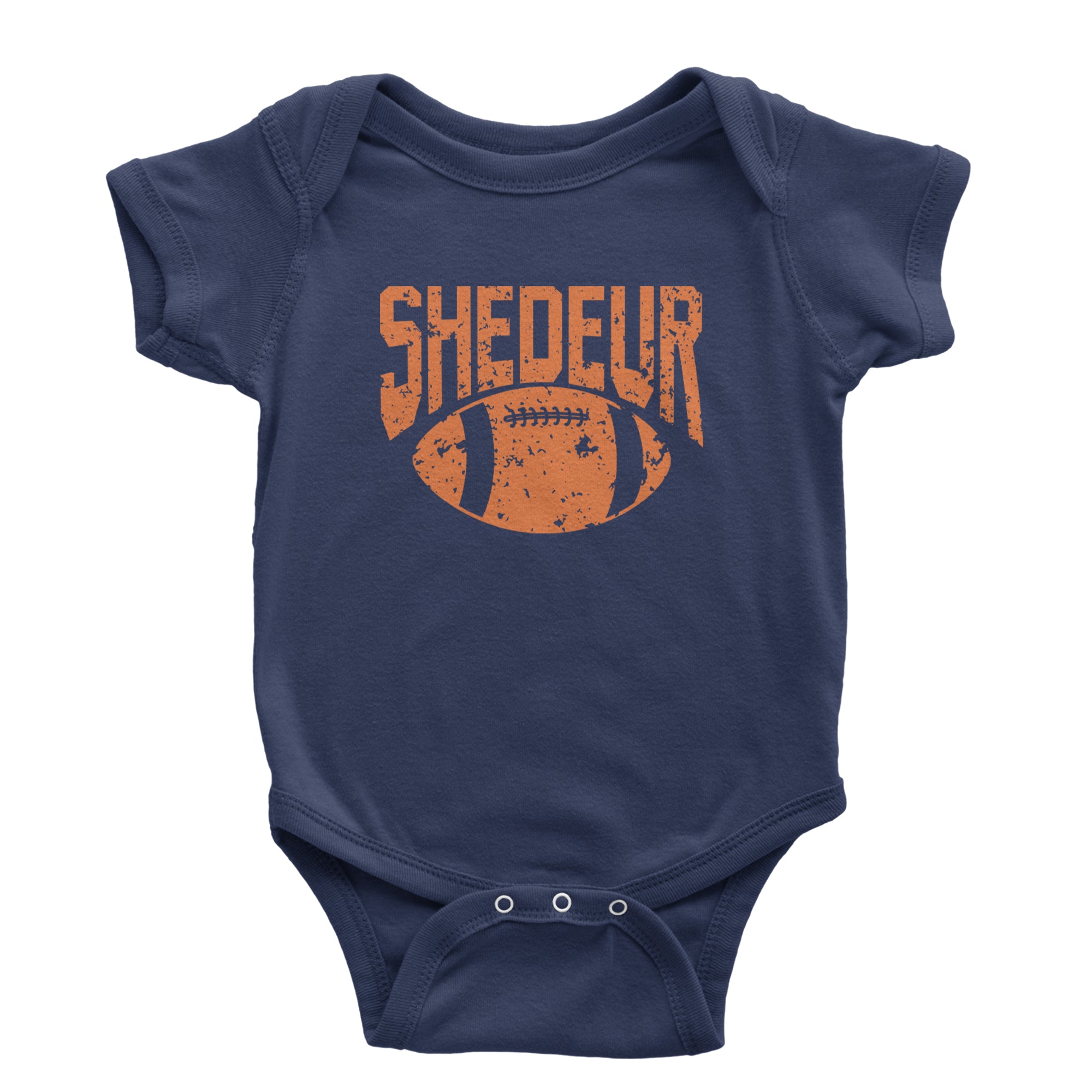 Shedeur Football Infant One-Piece Romper Bodysuit Or Toddler T-shirt Navy Blue