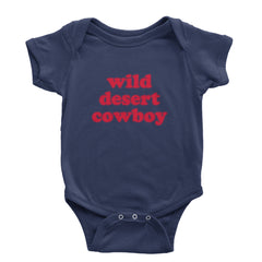 Wild Desert Cowboy Country Infant One-Piece Romper Bodysuit Or Toddler T-shirt Navy Blue
