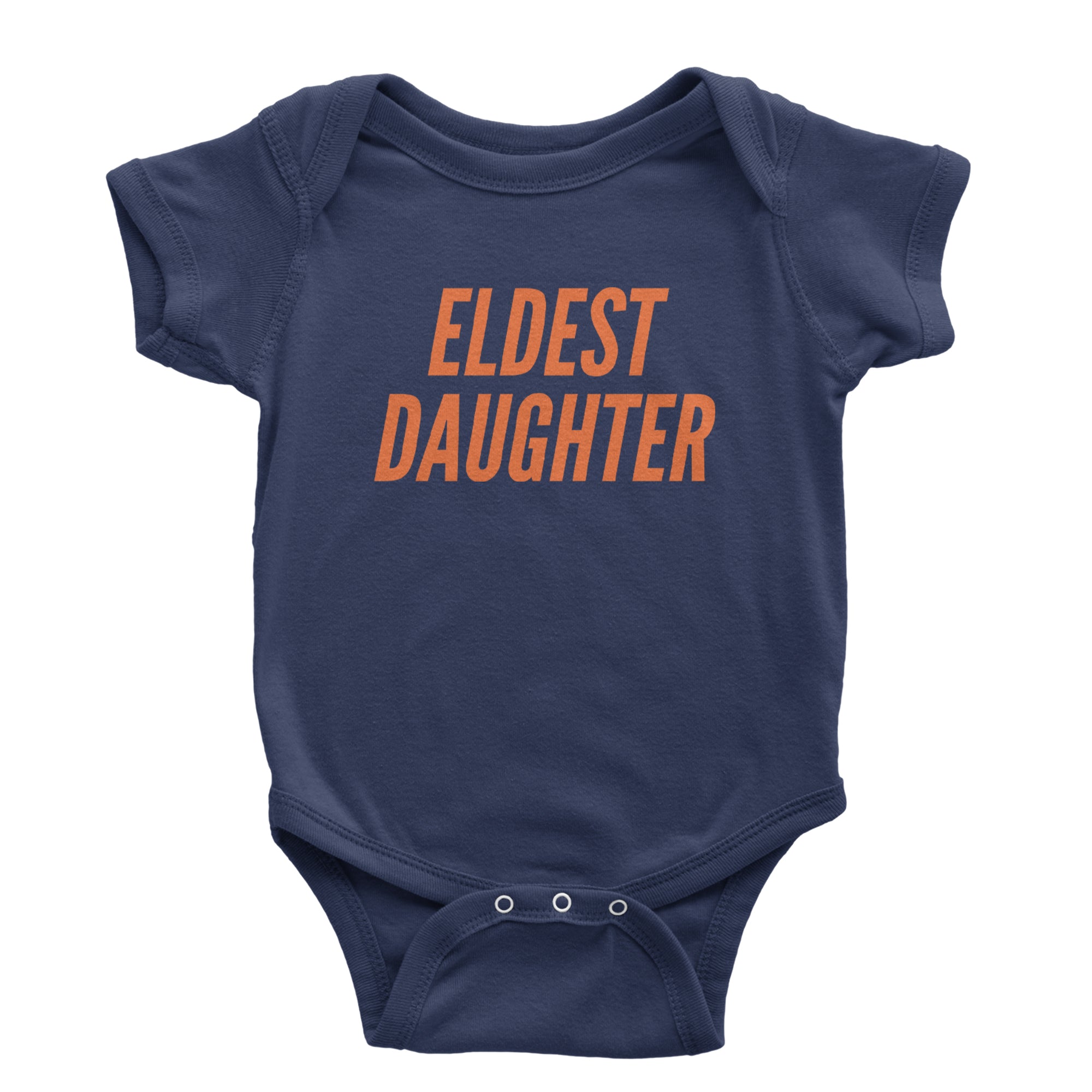 Eldest Daughter Infant One-Piece Romper Bodysuit Or Toddler T-shirt Navy Blue