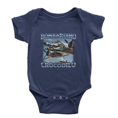 Bombardino Crocodilo Brainrot Infant One-Piece Romper Bodysuit Or Toddler T-shirt Navy Blue