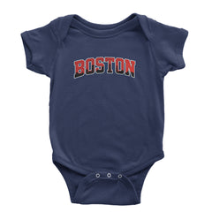 Boston City Pride Skyline Infant One-Piece Romper Bodysuit Or Toddler T-shirt Navy Blue
