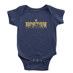 Boston City Pride Irish Infant One-Piece Romper Bodysuit Or Toddler T-shirt Navy Blue