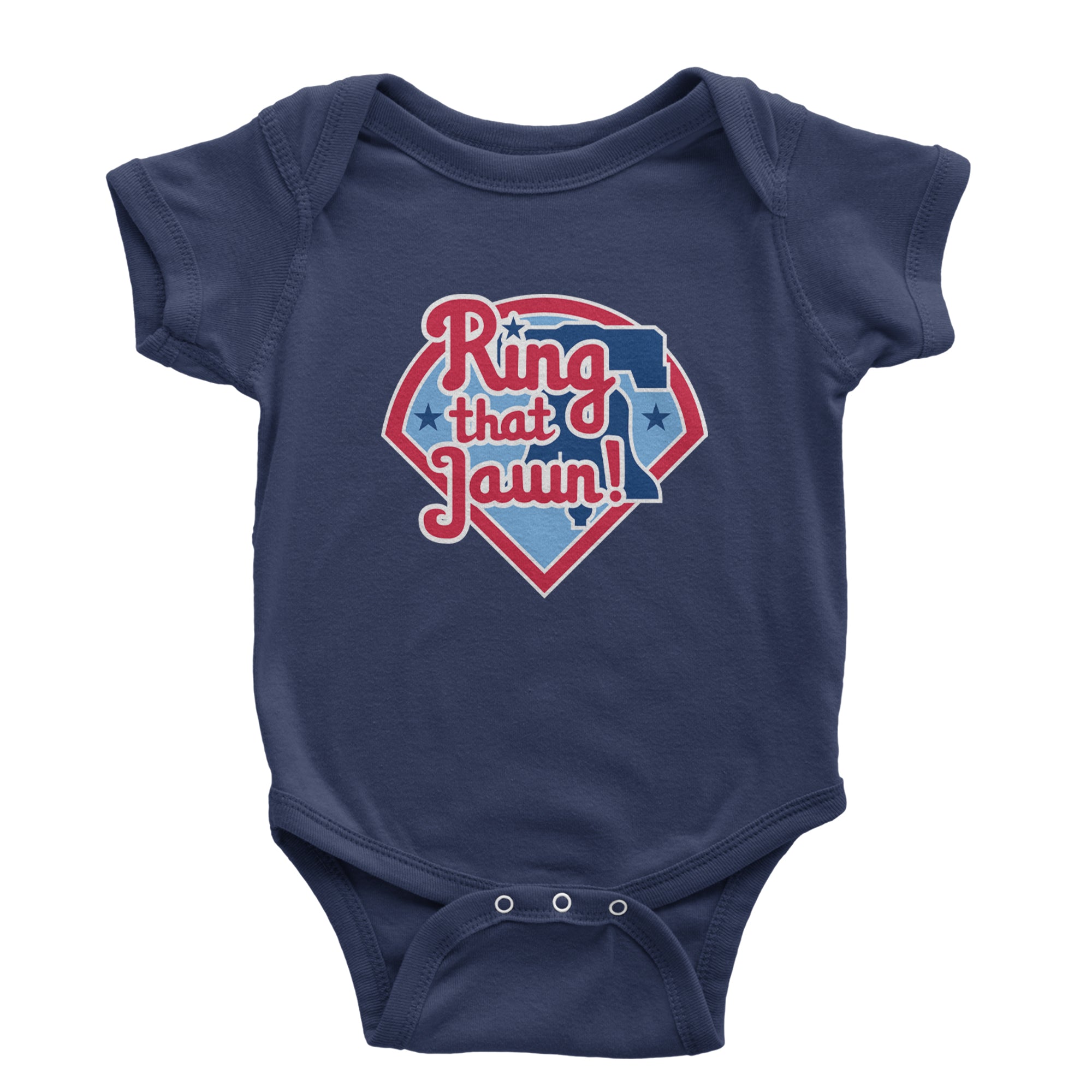 Ring That Jawn Philly Baseball Infant One-Piece Romper Bodysuit Or Toddler T-shirt Navy Blue