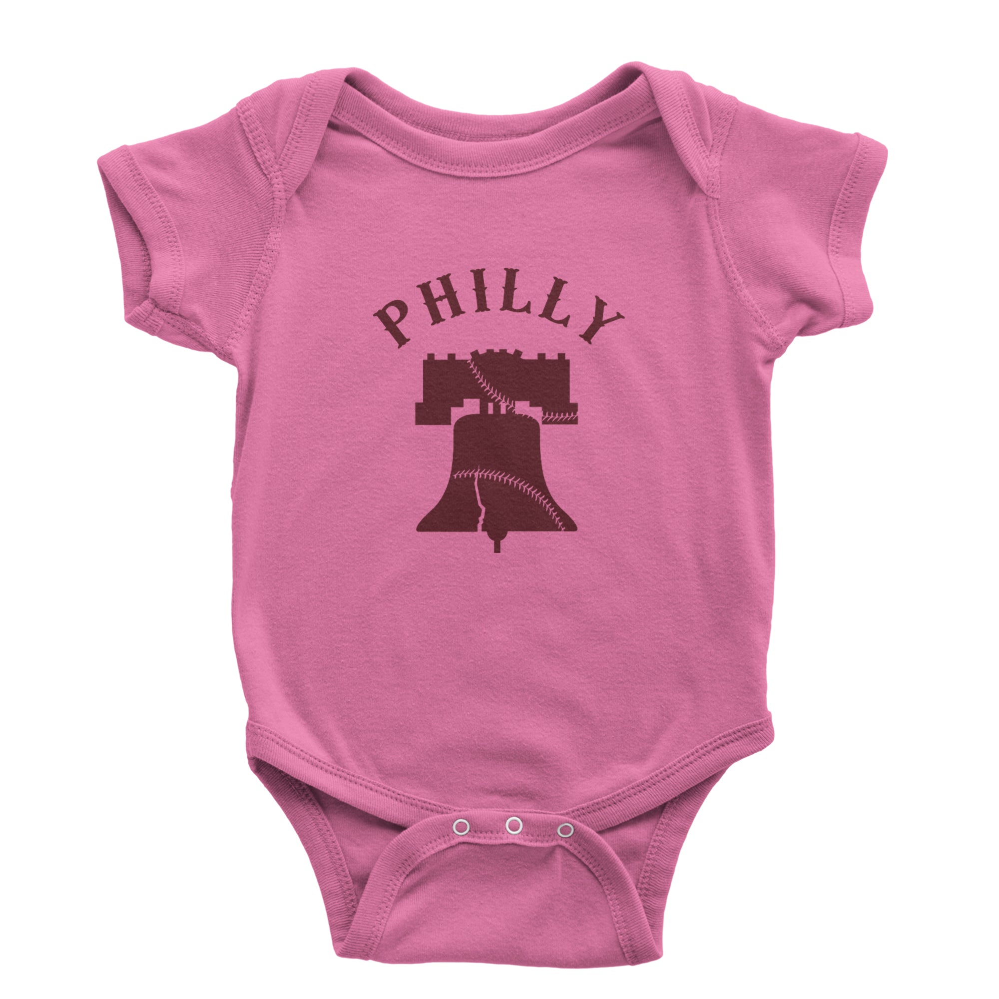 Philly Cracked Liberty Bell Infant One-Piece Romper Bodysuit Or Toddler T-shirt Raspberry