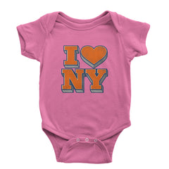 New York City Pride Heart Infant One-Piece Romper Bodysuit Or Toddler T-shirt Raspberry
