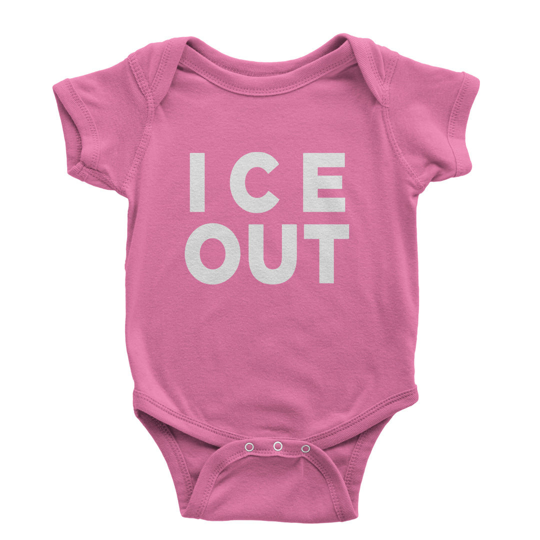 Ice Out Protest Infant One-Piece Romper Bodysuit Or Toddler T-shirt Raspberry