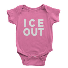 Ice Out Protest Infant One-Piece Romper Bodysuit Or Toddler T-shirt Raspberry