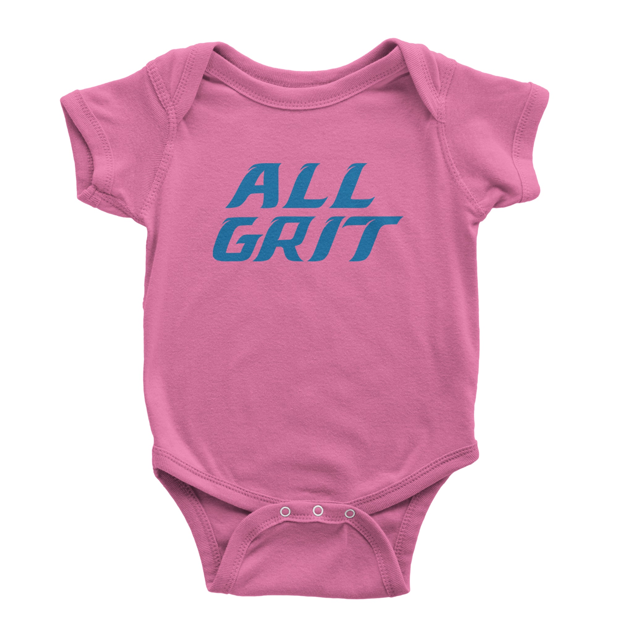 All Grit Detroit Football Infant One-Piece Romper Bodysuit Or Toddler T-shirt Raspberry
