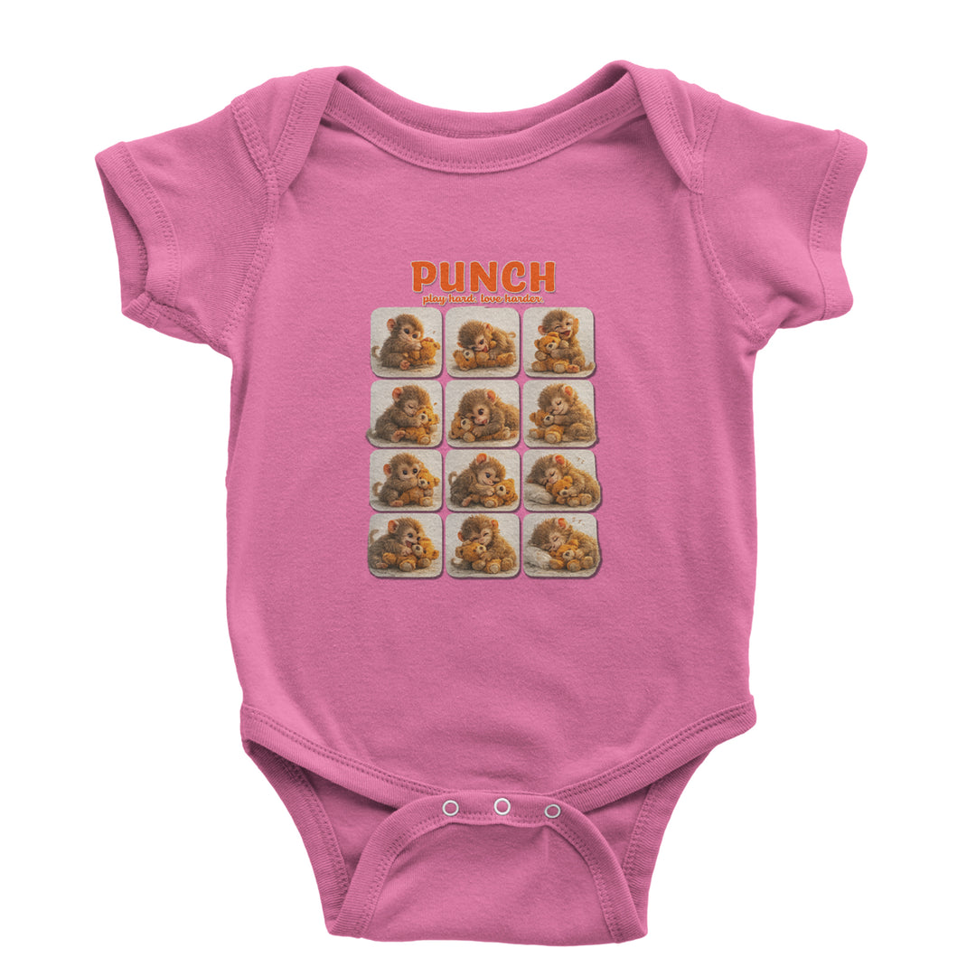 Punch Play Hard Love Harder Infant One-Piece Romper Bodysuit Or Toddler T-shirt Raspberry
