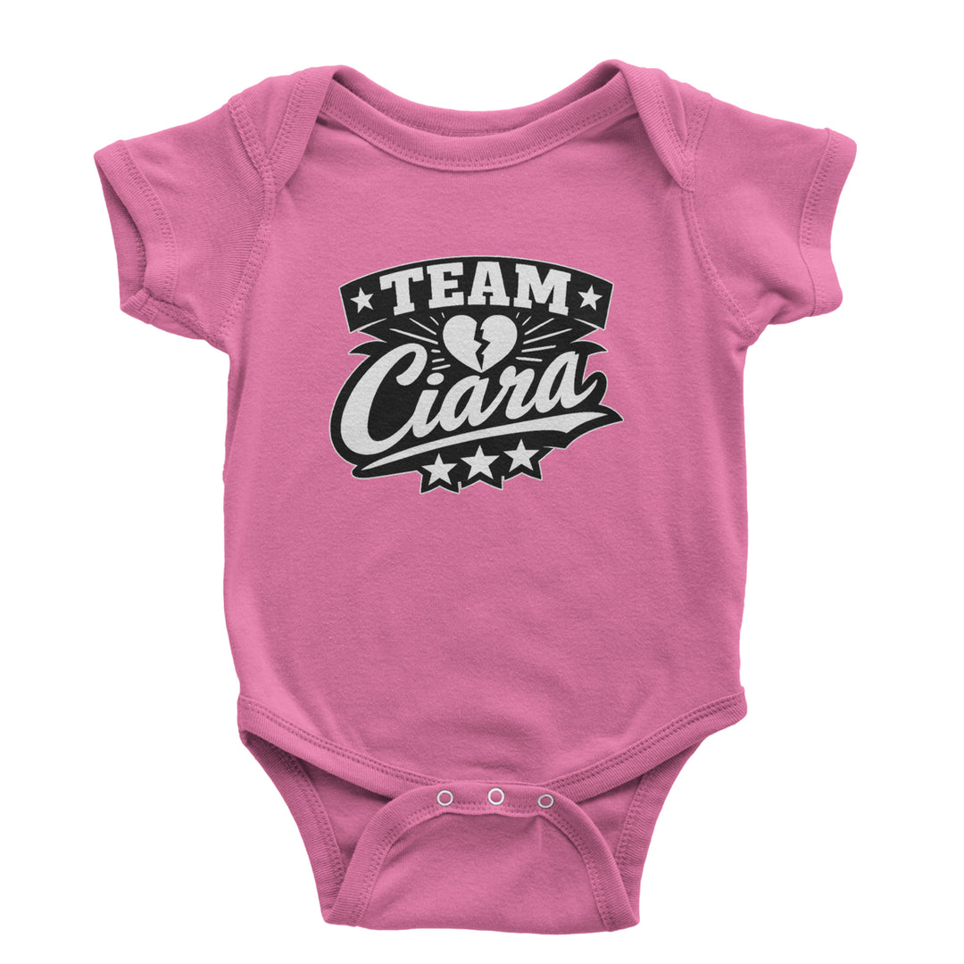 Team Ciara Scamanda Broken Heart Infant One-Piece Romper Bodysuit Or Toddler T-shirt Raspberry