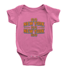 Go New York Go Basketball Infant One-Piece Romper Bodysuit Or Toddler T-shirt Raspberry