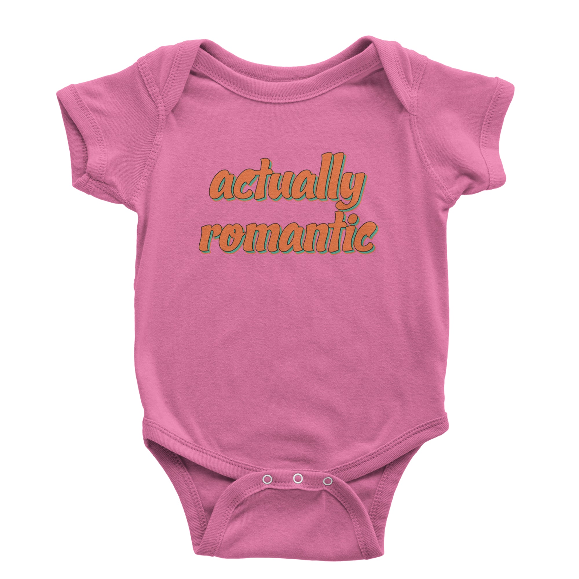 Actually Romantic Infant One-Piece Romper Bodysuit Or Toddler T-shirt Raspberry