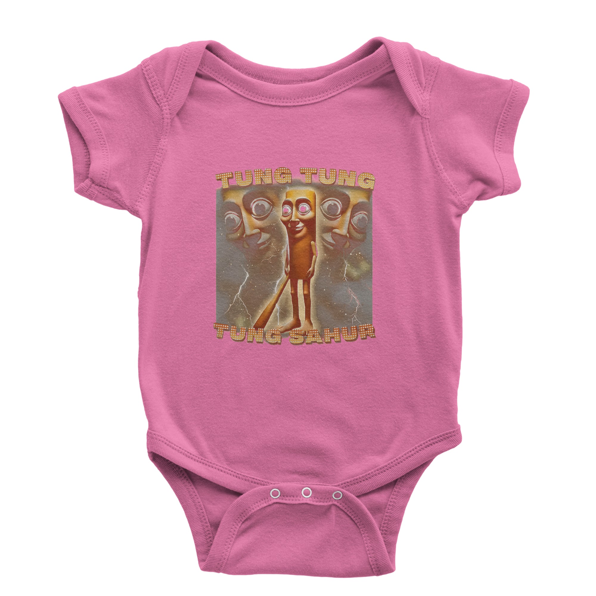 Tung Tung Tung Sahur Enforcer Infant One-Piece Romper Bodysuit Or Toddler T-shirt Raspberry