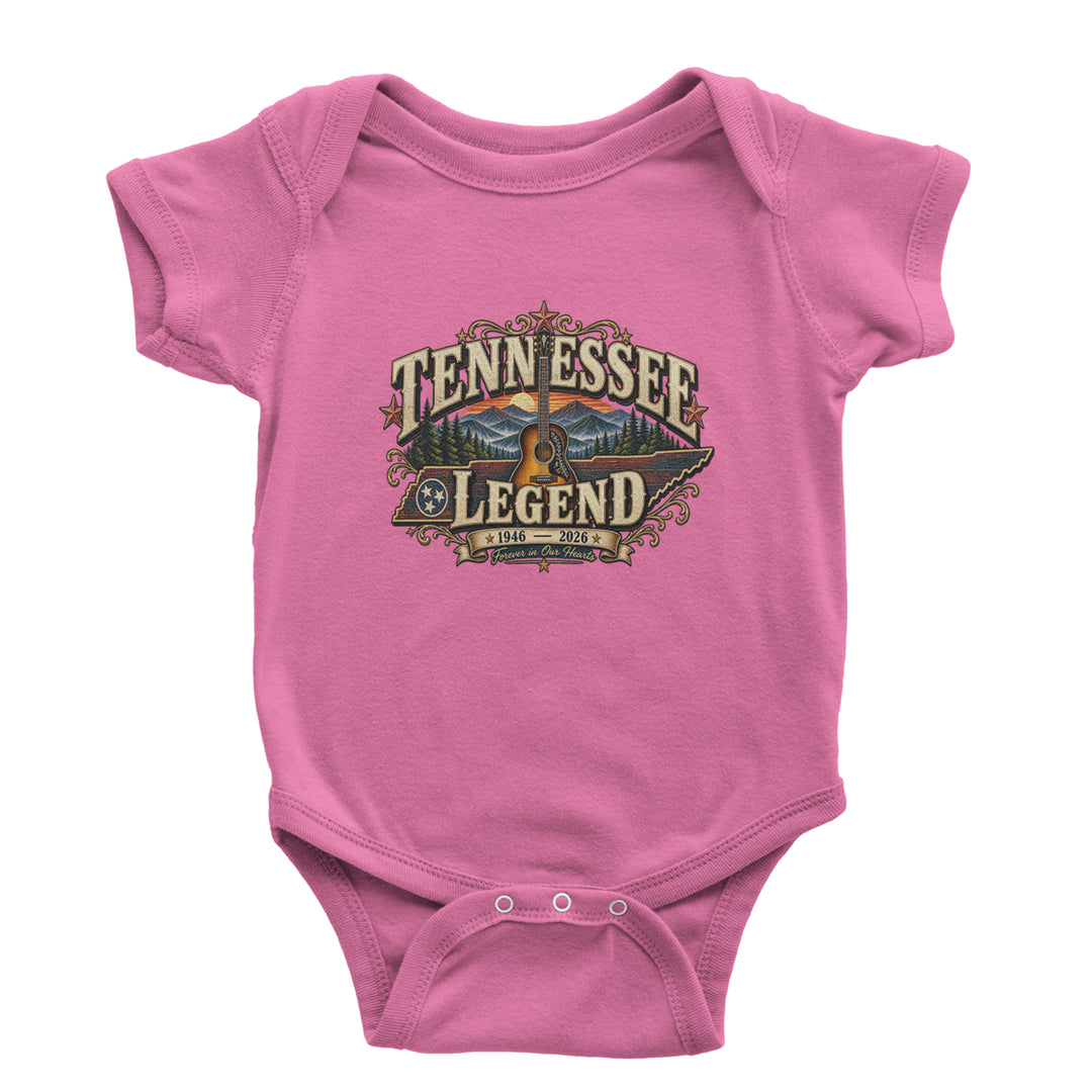 Tennessee Legend Country Music Dolly Infant One-Piece Romper Bodysuit Or Toddler T-shirt Raspberry