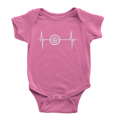 TLC Rescue Heartbeat Infant One-Piece Romper Bodysuit Or Toddler T-shirt Raspberry